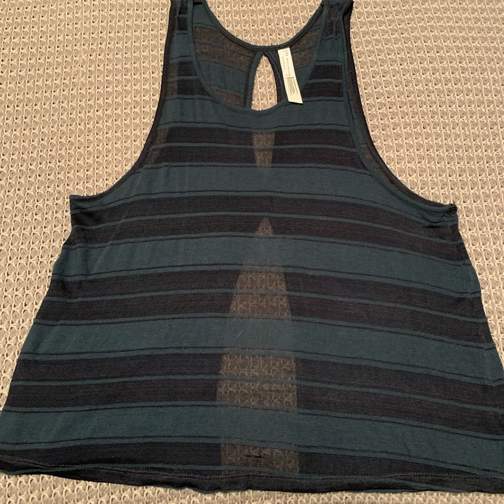 Free people sheer tank//Worn once